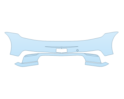 2025 PORSCHE 911 TARGA GTS REAR BUMPER - PRECUT PPF CLEAR BRA WRAP