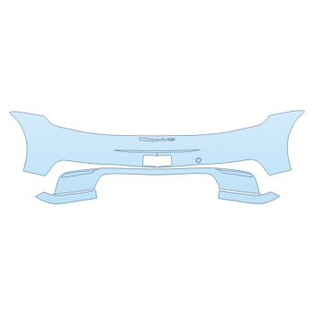 PAINT PROTECTION KIT - 2024 PORSCHE 911 TARGA GTS REAR BUMPER W/EMBLEM - PRECUT PPF CLEAR BRA WRAP