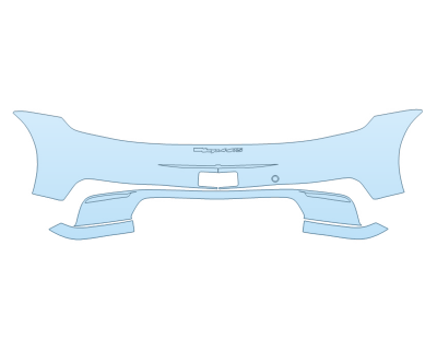 2025 PORSCHE 911 TARGA GTS REAR BUMPER W/EMBLEM - PRECUT PPF CLEAR BRA WRAP