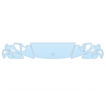 PAINT PROTECTION KIT - 2024 PORSCHE 911 TARGA GTS HOOD FENDERS MIRRORS 18 INCH WRAPPED EDGES - PRECUT PPF CLEAR BRA WRAP