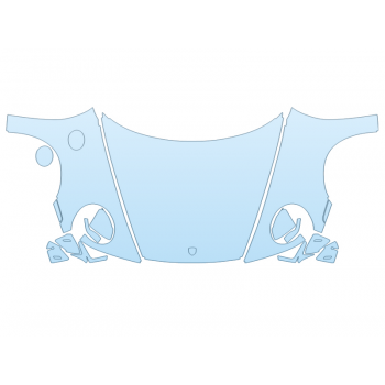 PAINT PROTECTION KIT - 2024 PORSCHE 911 TARGA GTS FULL HOOD FENDERS MIRRORS WRAPPED EDGES WITH SEAMS - PRECUT PPF CLEAR BRA WRAP