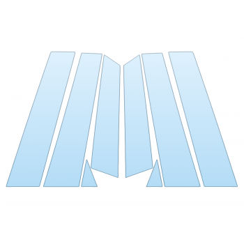 PAINT PROTECTION KIT - 2024 PORSCHE MACAN GTS B PILLARS - PRECUT PPF CLEAR BRA WRAP