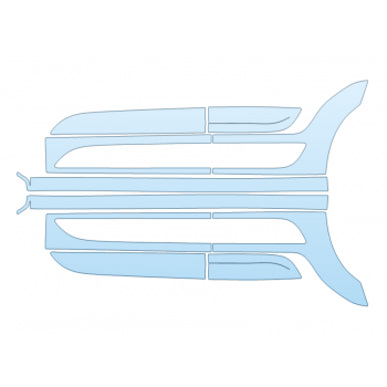 PAINT PROTECTION KIT - 2024 PORSCHE MACAN GTS ROCKERS DOOR SPLASHES - PRECUT PPF CLEAR BRA WRAP