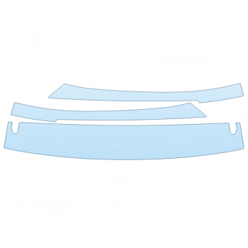 PAINT PROTECTION KIT - 2024 PORSCHE MACAN GTS ROOF PILLARS W/ROOF RAILS - PRECUT PPF CLEAR BRA WRAP