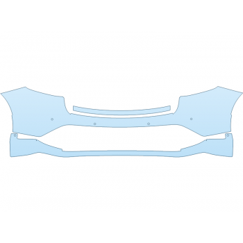 Precut PPF Kit – Clear Bra Paint Protection Film PAINT PROTECTION KIT - 2024 PORSCHE MACAN T REAR BUMPER W/4 SENSORS - PRECUT PPF CLEAR BRA WRAP