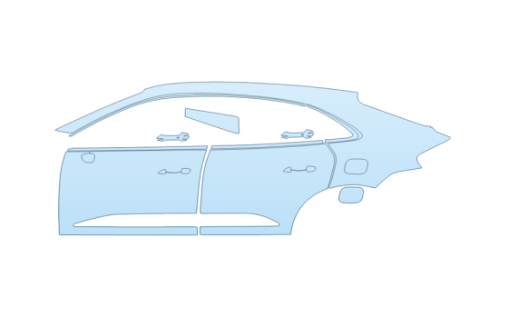 PAINT PROTECTION KIT - 2027 PORSCHE MACAN ELECTRIC 4 DRIVER SIDE - PRECUT PPF CLEAR BRA WRAP