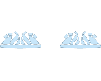 PAINT PROTECTION KIT - 2024 PORSCHE MACAN ELECTRIC 4 MIRRORS and DOOR CUPS LUGGAGE AREA - PRECUT PPF CLEAR BRA WRAP