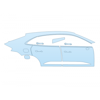 PAINT PROTECTION KIT - 2024 PORSCHE MACAN ELECTRIC 4 PASSENGER SIDE - PRECUT PPF CLEAR BRA WRAP