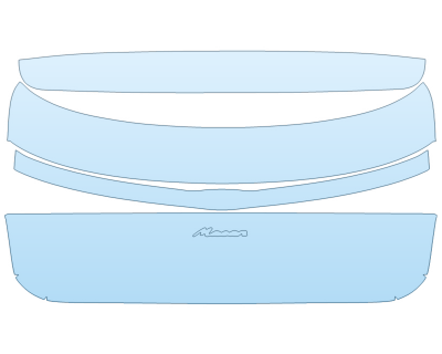 PAINT PROTECTION KIT - 2024 PORSCHE MACAN ELECTRIC 4 REAR HATCH W/EMBLEM - PRECUT PPF CLEAR BRA WRAP