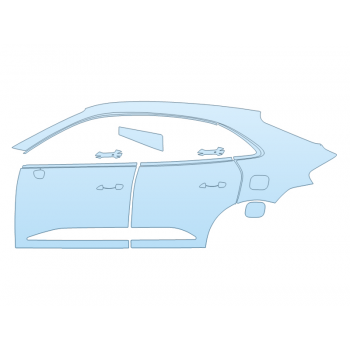 PAINT PROTECTION KIT - 2024 PORSCHE MACAN ELECTRIC TURBO DRIVER SIDE - PRECUT PPF CLEAR BRA WRAP