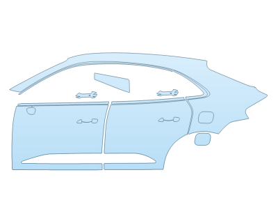 PAINT PROTECTION KIT - 2024 PORSCHE MACAN ELECTRIC TURBO DRIVER SIDE - PRECUT PPF CLEAR BRA WRAP
