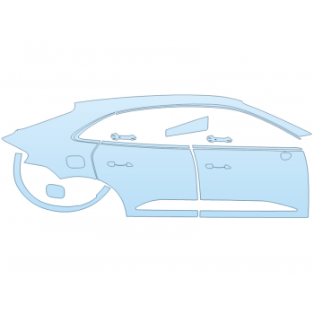 Precut PPF Kit – Clear Bra Paint Protection Film PAINT PROTECTION KIT - 2024 PORSCHE MACAN ELECTRIC TURBO PASSENGER SIDE - PRECUT PPF CLEAR BRA WRAP