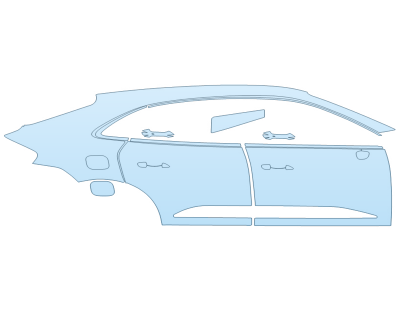 PAINT PROTECTION KIT - 2024 PORSCHE MACAN ELECTRIC TURBO PASSENGER SIDE - PRECUT PPF CLEAR BRA WRAP