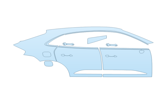 Precut PPF Kit – Clear Bra Paint Protection Film PAINT PROTECTION KIT - 2027 PORSCHE MACAN ELECTRIC TURBO PASSENGER SIDE - PRECUT PPF CLEAR BRA WRAP