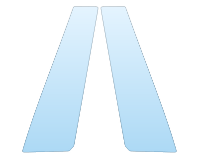 PAINT PROTECTION KIT - 2024 PORSCHE MACAN ELECTRIC TURBO B PILLARS - PRECUT PPF CLEAR BRA WRAP