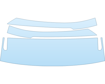 PAINT PROTECTION KIT - 2024 PORSCHE MACAN ELECTRIC TURBO ROOF PILLARS W/ROOF RACKS - PRECUT PPF CLEAR BRA WRAP