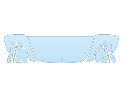 PAINT PROTECTION KIT - 2025 PORSCHE PANAMERA GTS HOOD FENDERS MIRRORS 24 INCH WRAPPED EDGES - PRECUT PPF CLEAR BRA WRAP