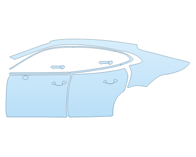 PAINT PROTECTION KIT - 2025 PORSCHE PANAMERA GTS DRIVER SIDE - PRECUT PPF CLEAR BRA WRAP