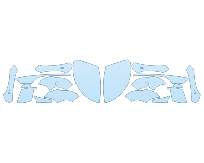 PAINT PROTECTION KIT - 2025 PORSCHE PANAMERA GTS MIRRORS and DOOR CUPS - PRECUT PPF CLEAR BRA WRAP