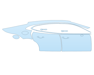 PAINT PROTECTION KIT - 2025 PORSCHE PANAMERA GTS PASSENGER SIDE - PRECUT PPF CLEAR BRA WRAP