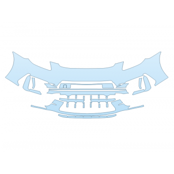 PAINT PROTECTION KIT - 2025 PORSCHE PANAMERA TURBO E-HYBRID BUMPER - PRECUT PPF CLEAR BRA WRAP