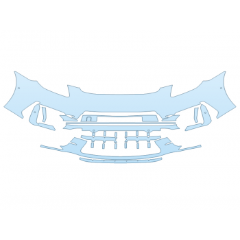 Precut PPF Kit – Clear Bra Paint Protection Film PAINT PROTECTION KIT - 2025 PORSCHE PANAMERA TURBO S E-HYBRID BUMPER WITH PARKING SENSORS - PRECUT PPF CLEAR BRA WRAP