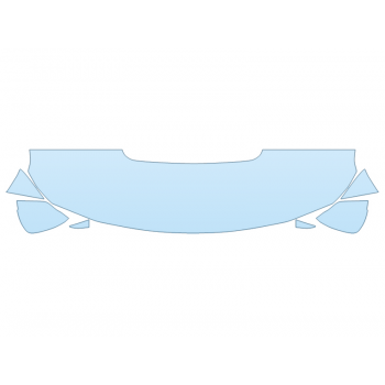 PAINT PROTECTION KIT - 2025 PORSCHE PANAMERA TURBO S E-HYBRID HOOD FENDERS MIRRORS 18 INCH WRAPPED EDGES - PRECUT PPF CLEAR BRA WRAP