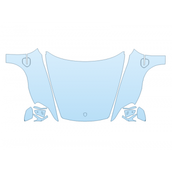 PAINT PROTECTION KIT - 2024 PORSCHE TAYCAN 4S FULL HOOD FENDERS MIRRORS WRAPPED EDGES SPORT DESIGN PACKAGE - PRECUT PPF CLEAR BRA WRAP