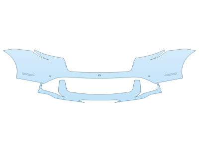 PAINT PROTECTION KIT - 2024 PORSCHE TAYCAN TURBO REAR BUMPER - PRECUT PPF CLEAR BRA WRAP