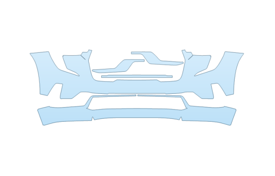 Precut PPF Kit – Clear Bra Paint Protection Film PAINT PROTECTION KIT - 2027 GMC ACADIA ELEVATION BUMPER - PRECUT PPF CLEAR BRA WRAP