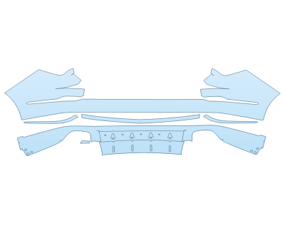 PAINT PROTECTION KIT - 2025 ACURA MDX ADVANCE PACKAGE REAR BUMPER - PRECUT PPF CLEAR BRA WRAP