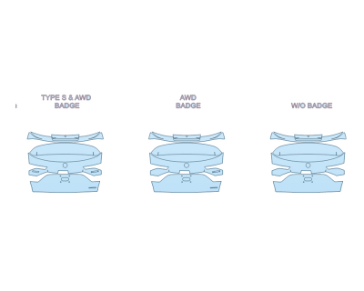 PAINT PROTECTION KIT - 2025 ACURA MDX ADVANCE PACKAGE REAR HATCH - PRECUT PPF CLEAR BRA WRAP