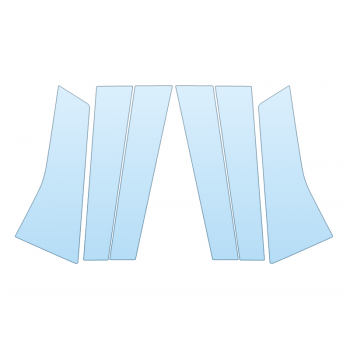 PAINT PROTECTION KIT - 2025 ACURA MDX BASE B PILLARS - PRECUT PPF CLEAR BRA WRAP