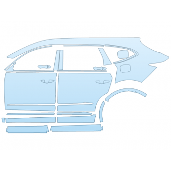 PAINT PROTECTION KIT - 2025 ACURA MDX TECHNOLOGY PACKAGE DRIVER SIDE - PRECUT PPF CLEAR BRA WRAP