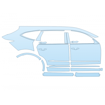 PAINT PROTECTION KIT - 2025 ACURA MDX TECHNOLOGY PACKAGE PASSENGER SIDE - PRECUT PPF CLEAR BRA WRAP