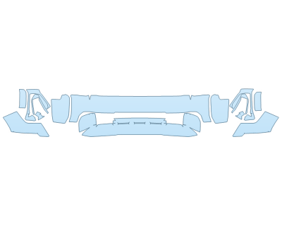 2025 GMC SIERRA 2500 HD AT4 BUMPER - PRECUT PPF CLEAR BRA WRAP
