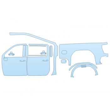 2025 GMC SIERRA 2500 HD AT4X DRIVER SIDE - PRECUT PPF CLEAR BRA WRAP