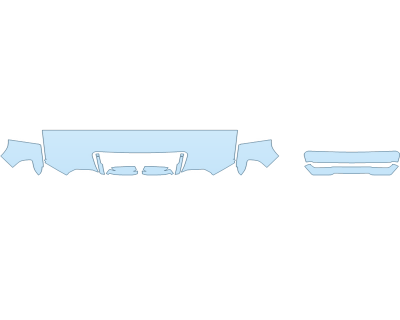 2025 GMC SIERRA 2500 HD DENALI HOOD FENDERS MIRRORS 24 INCH WRAPPED EDGES - PRECUT PPF CLEAR BRA WRAP
