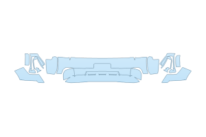 2027 GMC SIERRA 2500 HD DENALI ULTIMATE BUMPER PLATE CUT OUT