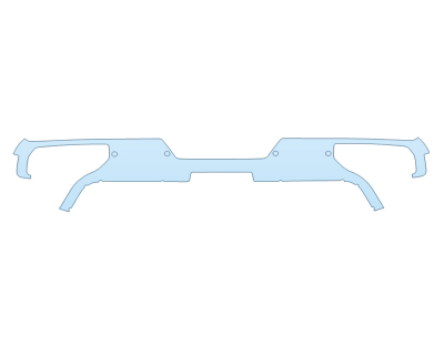 2025 GMC SIERRA 2500 HD SLE REAR BUMPER WITH PARKING SENSORS - PRECUT PPF CLEAR BRA WRAP