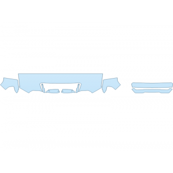 2025 GMC SIERRA 2500 HD SLE HOOD FENDERS MIRRORS 24 INCH WRAPPED EDGES - PRECUT PPF CLEAR BRA WRAP