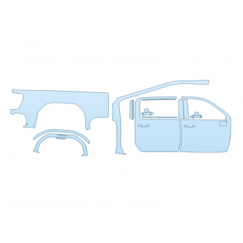 2025 GMC SIERRA 2500 HD SLE PASSENGER SIDE - PRECUT PPF CLEAR BRA WRAP