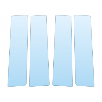 2025 GMC SIERRA 2500 HD SLE B PILLARS - PRECUT PPF CLEAR BRA WRAP