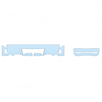 2025 GMC SIERRA 2500 HD SLT HOOD FENDERS MIRRORS 18 INCH WRAPPED EDGES - PRECUT PPF CLEAR BRA WRAP
