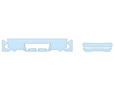 2025 GMC SIERRA 2500 HD SLT HOOD FENDERS MIRRORS 18 INCH WRAPPED EDGES - PRECUT PPF CLEAR BRA WRAP