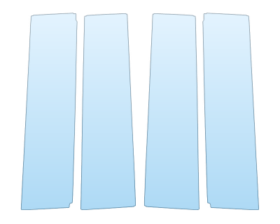 PAINT PROTECTION KIT - 2024 GMC SIERRA 3500 HD AT4 B PILLARS - PRECUT PPF CLEAR BRA WRAP