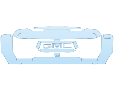 PAINT PROTECTION KIT - 2024 GMC SIERRA 3500 HD AT4X GRILL - PRECUT PPF CLEAR BRA WRAP