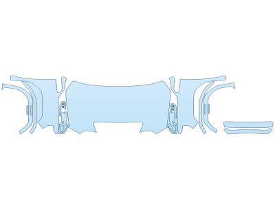 PAINT PROTECTION KIT - 2024 GMC SIERRA 3500 HD DENALI ULTIMATE HOOD FENDERS MIRRORS FULL FENDER FLARES WRAPPED EDGES - PRECUT PPF CLEAR BRA WRAP