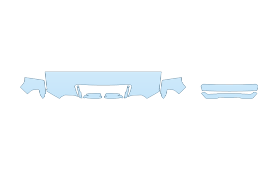2027 GMC SIERRA 3500 HD PRO HOOD FENDERS MIRRORS 24 INCH WRAPPED EDGES - PRECUT PPF CLEAR BRA WRAP