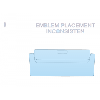 PAINT PROTECTION KIT - 2024 GMC SIERRA 3500 HD PRO TAILGATE KIT NO EMBLEMS - PRECUT PPF CLEAR BRA WRAP